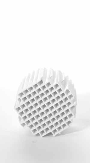 Support Honeycomb Alumina Ceramic 29mm diam x 20mm 601-482 